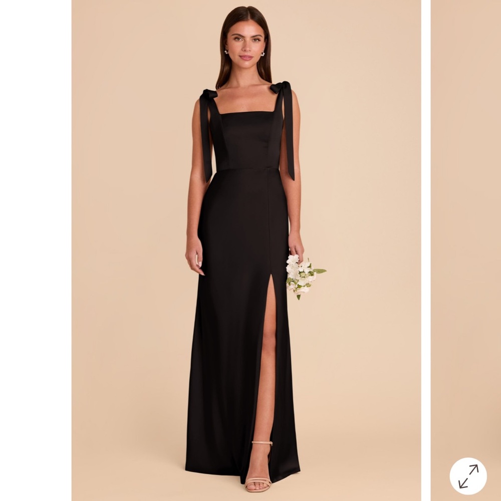 Birdie Grey Alex Dress luxe knit Black Maxi Bridesmaids Dress
